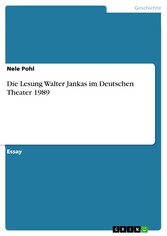 Die Lesung Walter Jankas im Deutschen Theater 1989
